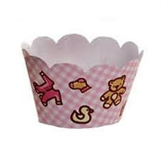 WRAPPERS -CUPCAKE -BABY GIRL (R:6202) - 12UN